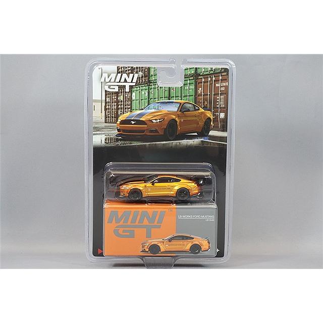 TSM ミニGT 1/64 LB-WORKS フォード マスタング LBゴールド 左ハンドル