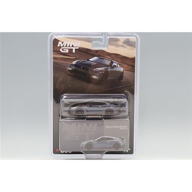 TSM ミニGT 1/64 日産 GT-R ニスモ 2024 ニスモステルスグレー 右