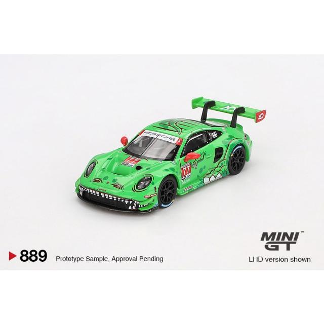 (2点) MINI GT 1/64 ポルシェ 911 GT3R#77 MINI GT 1/64 Porsche 911 GT3 R #77 AO Racing 2024 IMSA ROAD