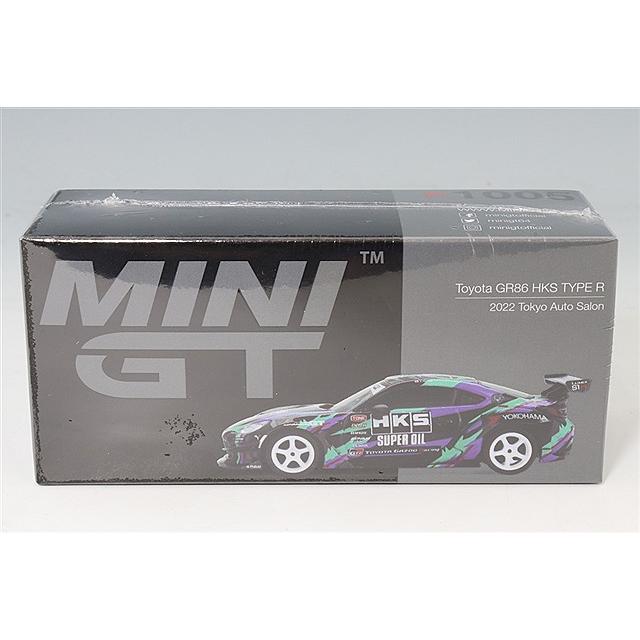 TSM ミニGT 1/64 トヨタ GR86 HKS タイプR 2022 東京オートサロン 右