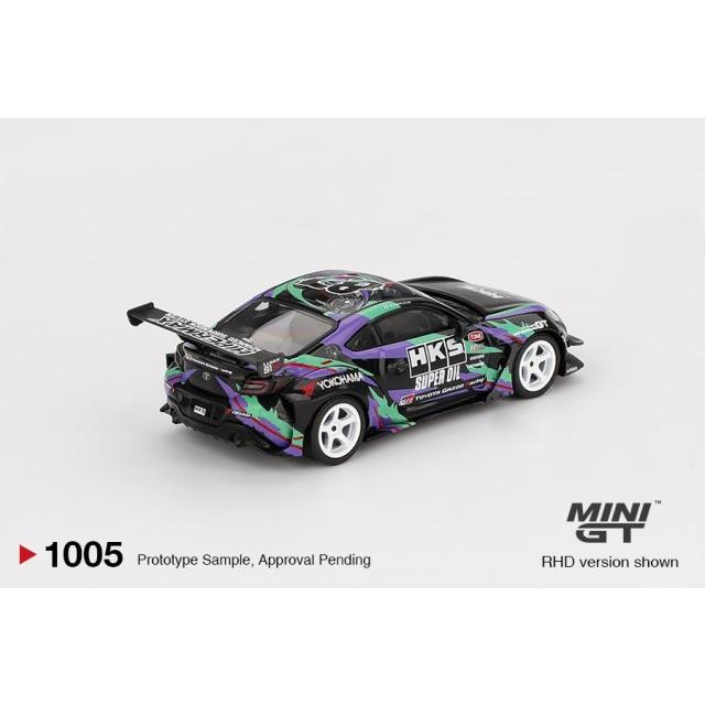 MINI GT HKS Toyota GR Supra 2台セット。 TSM ミニGT 1/64 トヨタ GR86 HKS タイプR 2022 東京オートサロン 右
