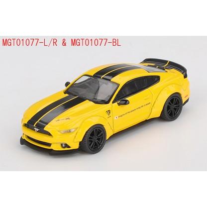 TSM ミニGT 1/64 LB-WORKS フォード マスタング トリプルイエロー 右