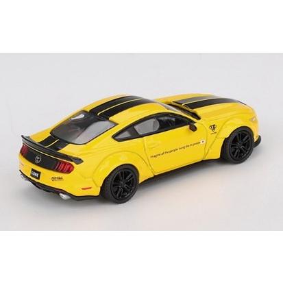 TSM ミニGT 1/64 LB-WORKS フォード マスタング トリプルイエロー 右