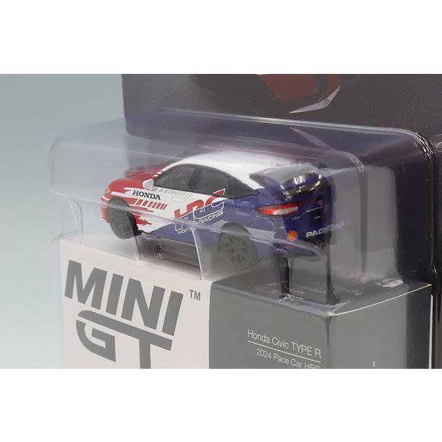 TSM ミニGT 1/64 ホンダ シビック Type R 2024 ペースカー HRC 左