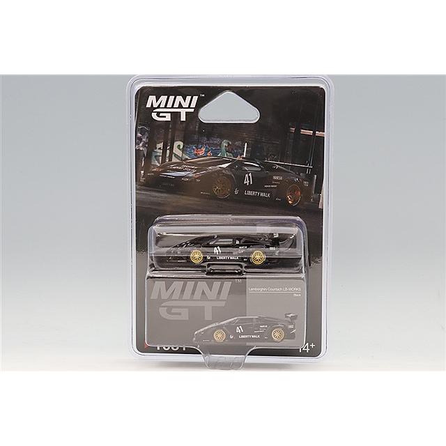 TSM ミニGT 1/64 ランボルギーニ カウンタック LB-WORKS ブラック (左