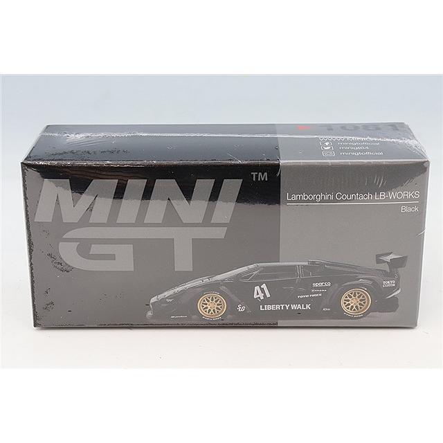 TSM ミニGT 1/64 ランボルギーニ カウンタック LB-WORKS ブラック (左