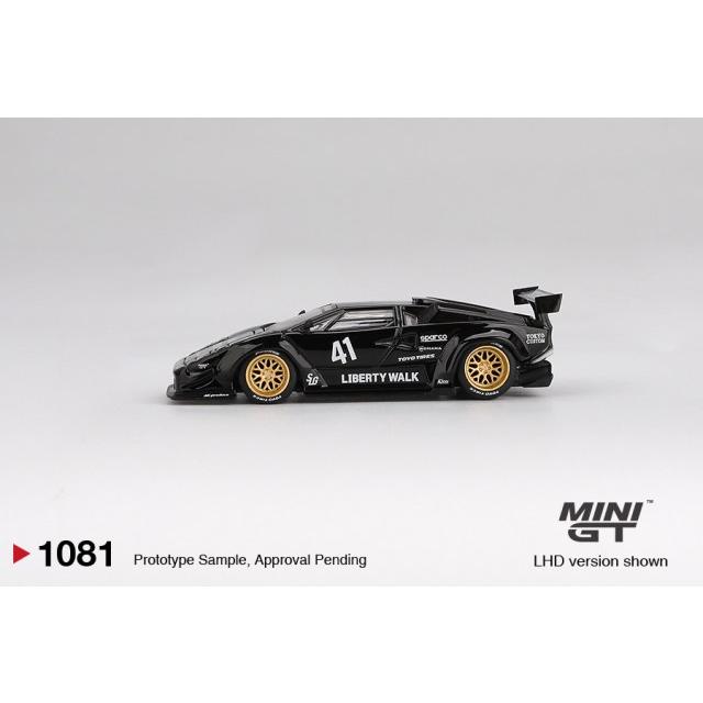 TSM ミニGT 1/64 ランボルギーニ カウンタック LB-WORKS ブラック (左