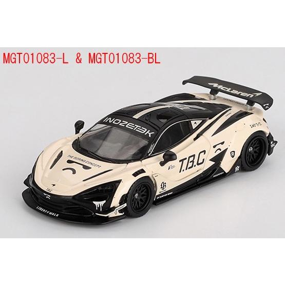 TSM ミニGT 1/64 マクラーレン 720S LB Works The Boring Concept (左