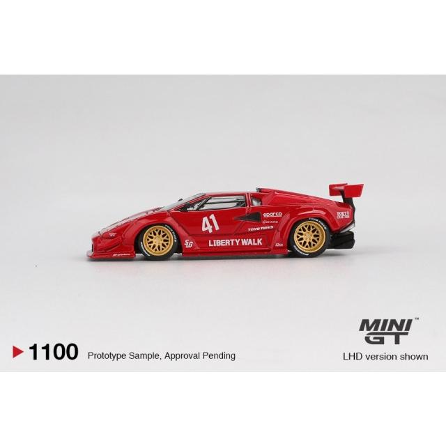 TSM ミニGT 1/64 ランボルギーニ カウンタック LB-WORKS レッド (左