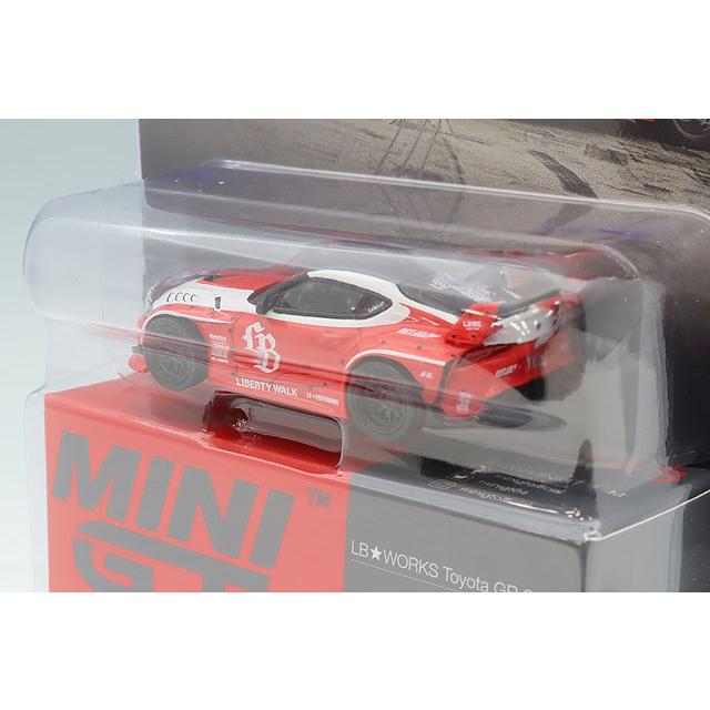 MINI GT スープラ4台セット TSM ミニGT 1/64 LB-WORKS GR スープラ レッド/ホワイト 左ハンドル