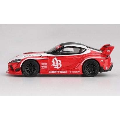 1/64 MINI GT 294 GRスープラ2台セット TSM ミニGT 1/64 LB-WORKS GR スープラ レッド/ホワイト 左ハンドル