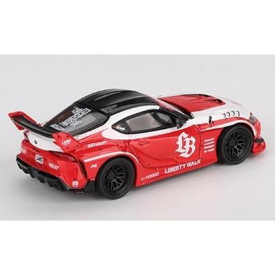 MINI GT スープラ4台セット TSM ミニGT 1/64 LB-WORKS GR スープラ レッド/ホワイト 左ハンドル
