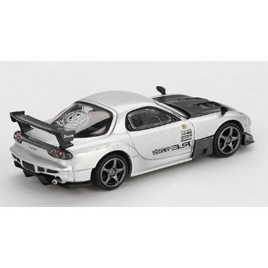 TSM ミニGT 1/64 マツダ RX-7 RE雨宮 シルバーメタリック 左ハンドル