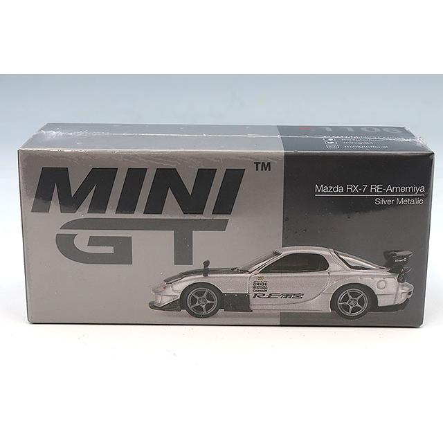 TSM ミニGT 1/64 マツダ RX-7 RE雨宮 シルバーメタリック 左ハンドル