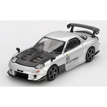 TSM ミニGT 1/64 マツダ RX-7 RE雨宮 シルバーメタリック 右ハンドル