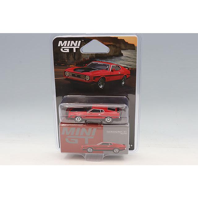 TSM ミニGT 1/64 フォード マスタング マッハ1 1971 レースレッド 左