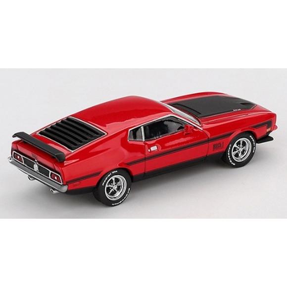 TSM ミニGT 1/64 フォード マスタング マッハ1 1971 レースレッド 左
