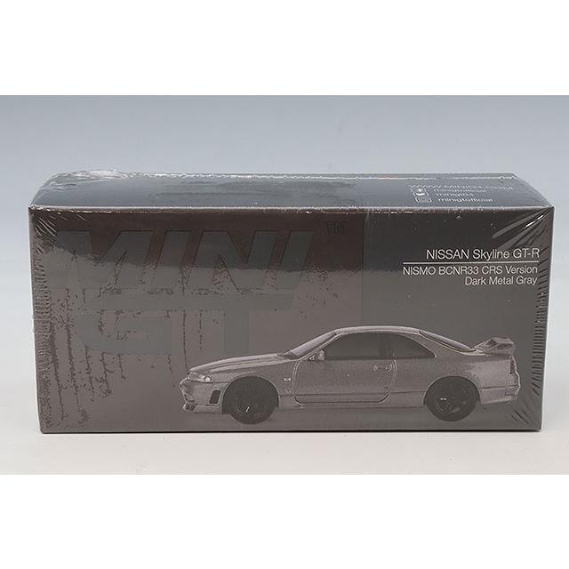 TSM ミニGT 1/64 日産 スカイライン GT-R ダークメタルグレー ニスモ