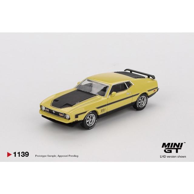 TSM ミニGT 1/64 フォード マスタング マッハ1 1971 グラバーイエロー