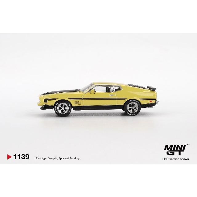 TSM ミニGT 1/64 フォード マスタング マッハ1 1971 グラバーイエロー