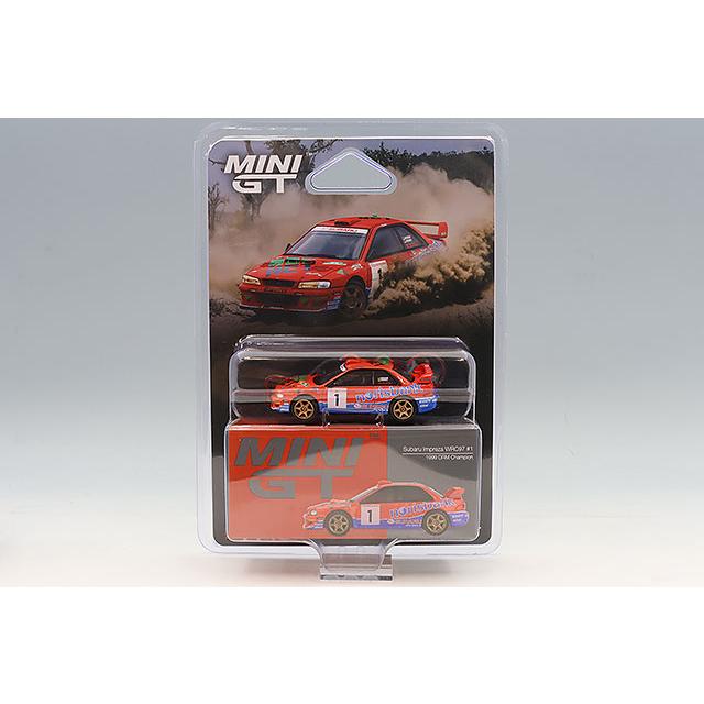 TSM ミニGT 1/64 スバル インプレッサ WRC97 1999 DRM ウィナー #1 左
