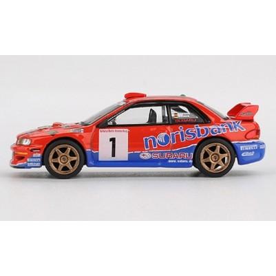 TSM ミニGT 1/64 スバル インプレッサ WRC97 1999 DRM ウィナー #1 左