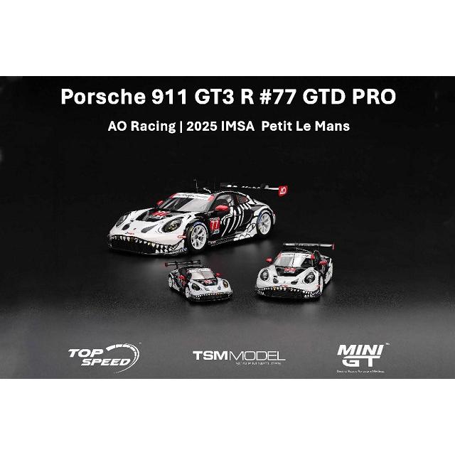 TSM ミニGT 1/64 ポルシェ 911 GT3R AO Racing 2025 IMSA プチ ルマン
