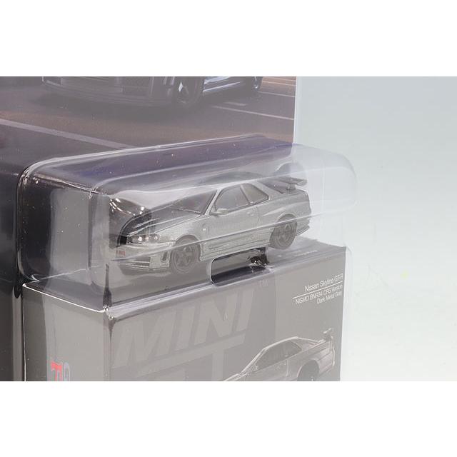 TSM ミニGT 1/64 日産 スカイライン GT-R ダークメタルグレー ニスモ