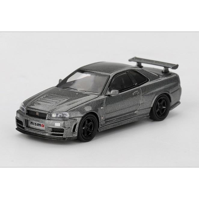 TSM ミニGT 1/64 日産 スカイライン GT-R ダークメタルグレー ニスモ