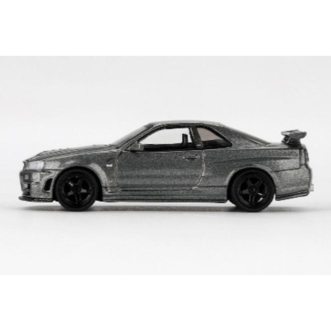 TSM ミニGT 1/64 日産 スカイライン GT-R ダークメタルグレー ニスモ