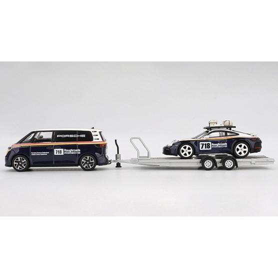 MINI GT 1/64 ポルシェ 911 ダカール セット TSM ミニGT 1/64 ポルシェ 911 ダカール #718 & フォルクスワーゲン ID