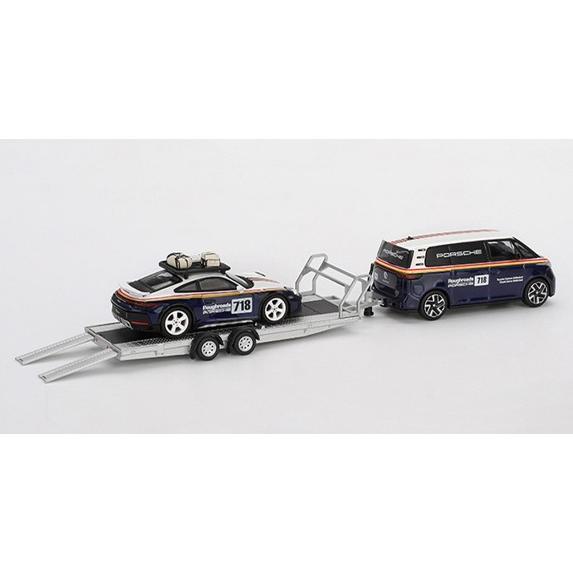 TSM ミニGT 1/64 ポルシェ 911 ダカール #718 & フォルクスワーゲン ID