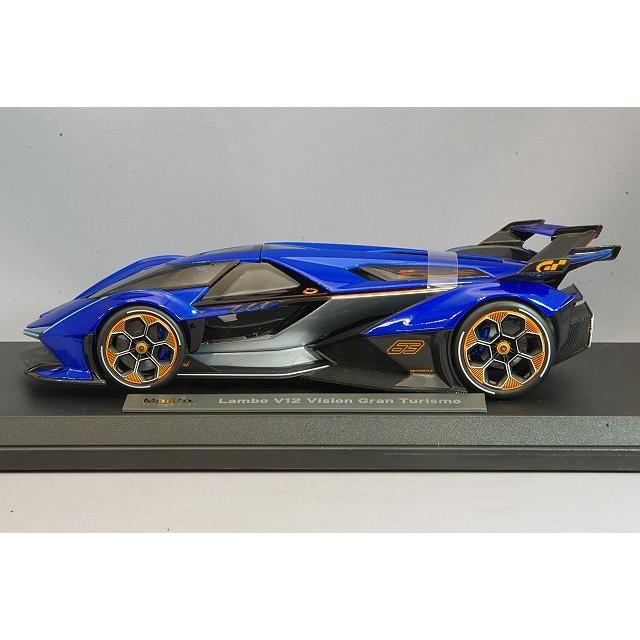 マイスト 1/18 ランボ V12 グランツーリスモ 青 マイスト 1/18 ランボルギーニ V12 ビジョン グランツーリスモ