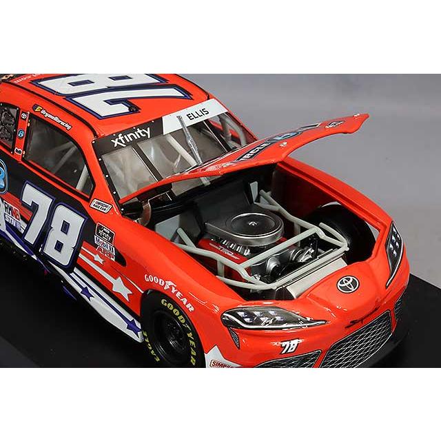 ライオネルレーシング 1/24 トヨタ スープラ リッチマーフローリスト/サークルBダイキャスト 2021 NASCAR Xfinityシリーズ #78 R.エリス 【フードオープン】の画像