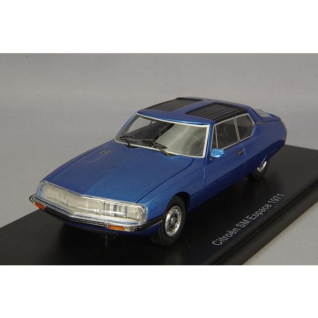 ミニカー/完成品 NEO 1/43 シトロエン SM 1971 エスパス ユーリエ 1971 ブルー
