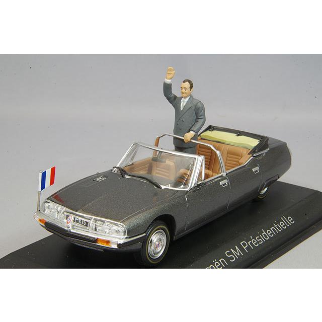 ミニカー/完成品 ノレブ 1/43 シトロエン SM 1995 大統領公用車 シラク大統領フィギュア付