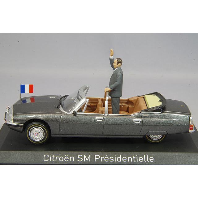 ミニカー/完成品 ノレブ 1/43 シトロエン SM 1995 大統領公用車 シラク大統領フィギュア付_1