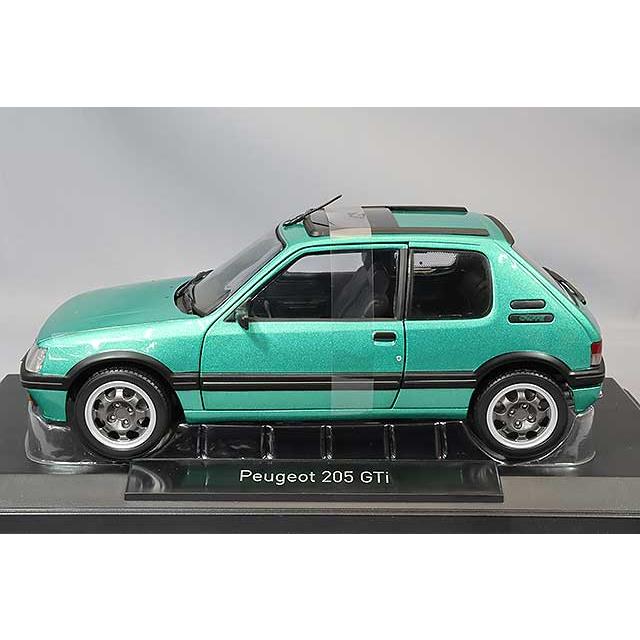 ノレブ 1/18 プジョー 205 GTi Griffe 1991 グリーン ルーフウィンドウの画像