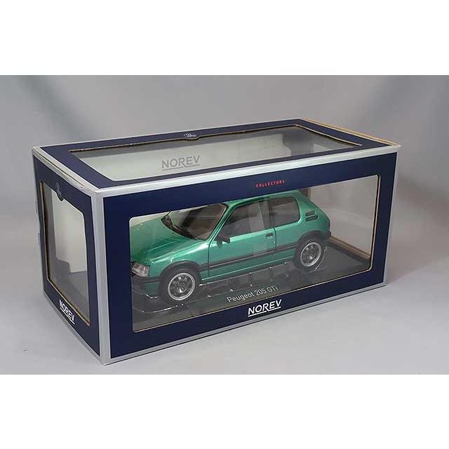 ノレブ 1/18 プジョー 205 GTi Griffe 1991 グリーン ルーフウィンドウの画像