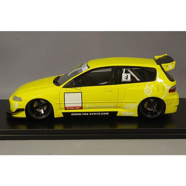 ワンモデル 1/18 ホンダ シビック EG6 ロケットバーニー イエロー 