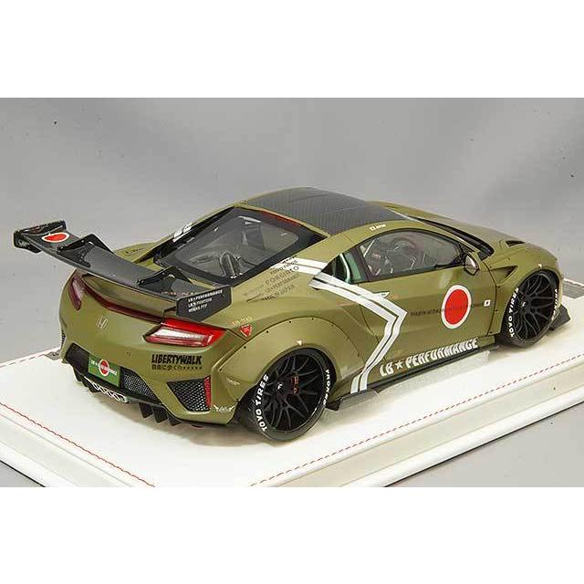 ミニカー/完成品 ワンモデル 1/18 LB-WORKS ホンダ NSX マットグリーン