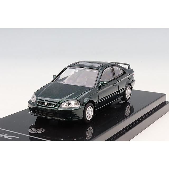 PARA64 1/64 ホンダ シビック EM1 1999 クローバーグリーンパール 左