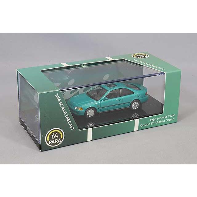 PARA64 1/64 ホンダ シビック クーペ EJ1 1995 アズテックグリーン 右