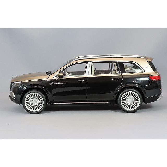パラゴン 1/18 メルセデス マイバッハ GLS 600 ゴールド/ブラック 左