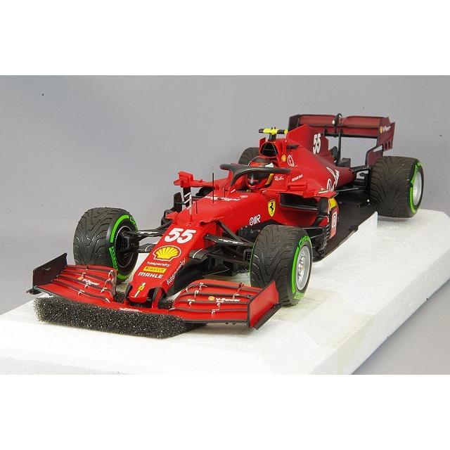ミニカー/完成品 ミニチャンプスxBBR 1/18 スクーデリア フェラーリ SF21 2021 F1 エミリア・ロマーニャGP #55 C.サインツ.Jr. インターミディエイトタイヤ仕様
