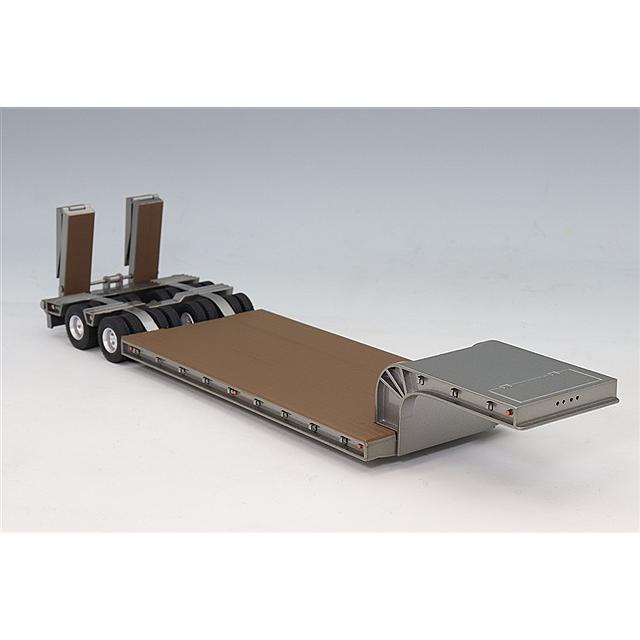 ケンクラフト　1/50 16輪 中低床重量物運搬用トレーラー (ホワイト) プラッツ/ケンクラフト 1/50 16輪 中低床重量物運搬用トレーラー 自動