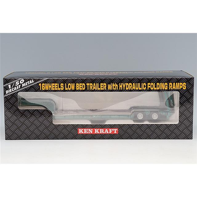 プラッツ/ケンクラフト 1/50 16輪 中低床重量物運搬用トレーラー 自動