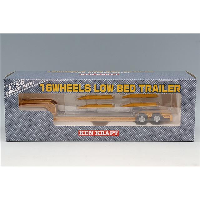 プラッツ/ケンクラフト 1/50 16輪 中低床重量物運搬用トレーラー