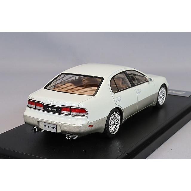 MARK43 1/43 トヨタ アリスト 3.0V (JZS147) カスタムバージョン ウォームグレーパールマイカトーニングGの画像