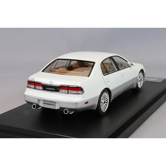MARK43 1/43 トヨタ アリスト 3.0V (JZS147) カスタムバージョン ホワイトパールマイカトーニングGの画像